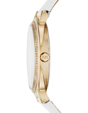  Shop Authentic Michael Kors Cinthia Mother of Pearl Dial White Leather Strap Watch for Women - MK2662 - Luxxuri