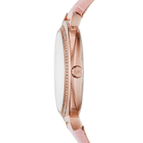  Shop Authentic Michael Kors Cinthia Mother of Pearl Dial Pink Leather Strap Watch for Women - MK2663 - Luxxuri