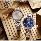  Shop Authentic Michael Kors Sofie Analog Quartz Blue Dial Rose Gold Steel Strap Watch For Women - MK3971 - Luxxuri