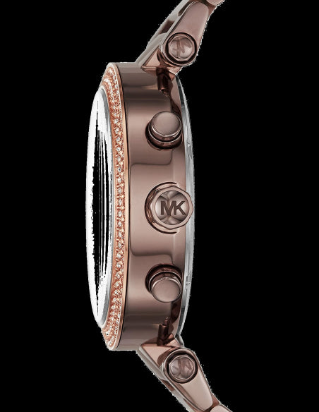  Shop Authentic Michael Kors Parker Analog Quartz Brown Dial Brown Steel Strap Watch For Women - MK6378 - Luxxuri
