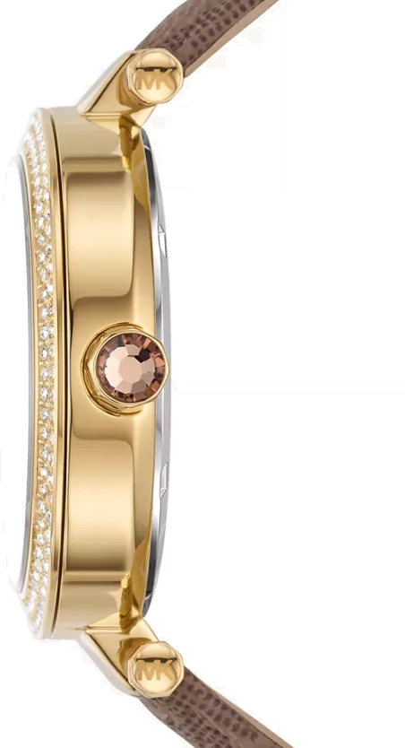  Shop Authentic Michael Kors Parker Three Hand Gold Dial Brown Leather Strap Watch For Women - MK2973 - Luxxuri