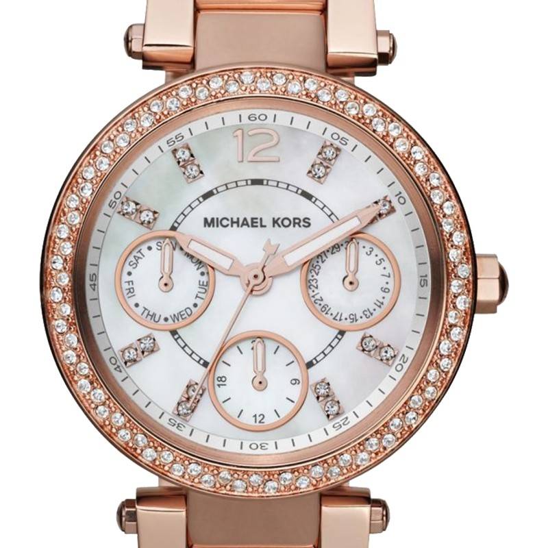  Shop Authentic Michael Kors Parker White Dial Rose Gold Steel Strap Watch for Women - MK5616 - Luxxuri