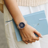  Shop Authentic Michael Kors Sofie Analog Quartz Blue Dial Rose Gold Steel Strap Watch For Women - MK3971 - Luxxuri