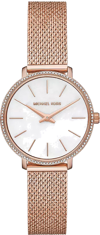  Shop Authentic Michael Kors Pyper Quartz Mother of Pearl White Dial Rose Gold Mesh Strap Watch For Women - MK4588 - Luxxuri