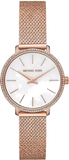 Shop Authentic Michael Kors Pyper Quartz Mother of Pearl White Dial Rose Gold Mesh Strap Watch For Women - MK4588 - Luxxuri