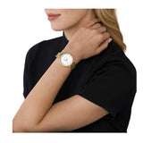  Shop Authentic Michael Kors Pyper Three Hand White Dial Gold Steel Strap Watch For Women - MK4666 - Luxxuri
