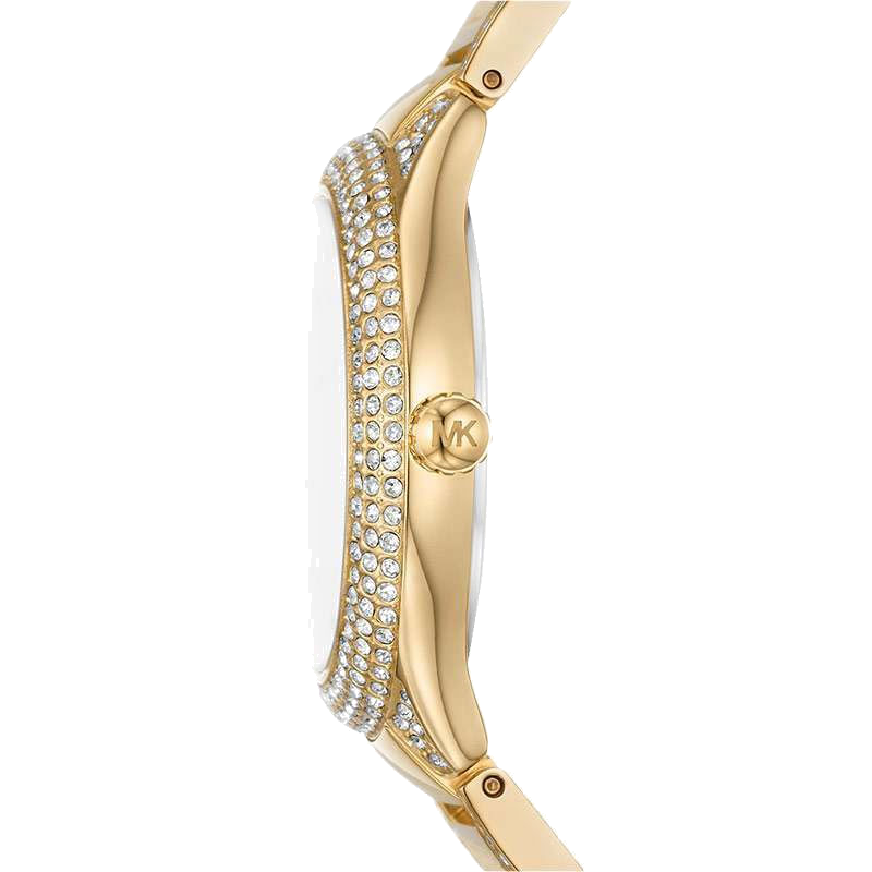  Shop Authentic Michael Kors Sylvia Mother Of Pearl Dial Gold Steel Strap Watch For Women - MK4655 - Luxxuri