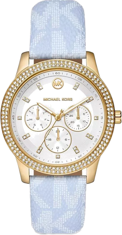  Shop Authentic Michael Kors Tibby Multifunction White Dial Blue Leather Strap Watch For Women - MK2965 - Luxxuri