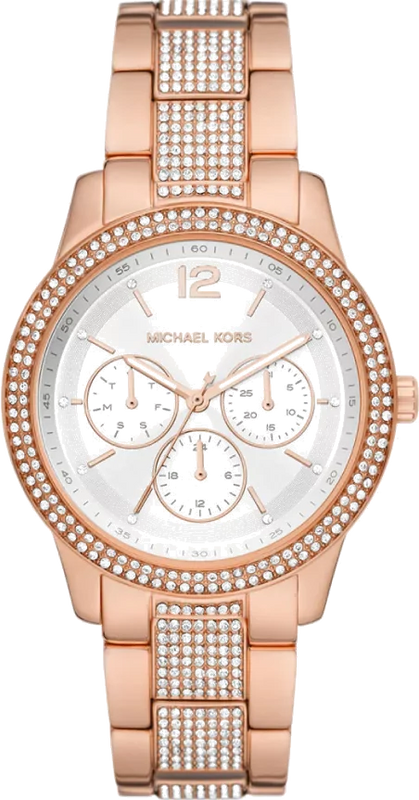  Shop Authentic Michael Kors Tibby Chronograph White Dial Rose Gold Steel Strap Watch For Men - MK7293 - Luxxuri