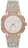  Shop Authentic Michael Kors Sidney Chronograph White Dial Beige Leather Strap Watch For Women - MK6949 - Luxxuri