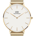  Shop Authentic Daniel Wellington Classic Petite Evergold White Dial Gold Mesh Bracelet Watch For Women - DW00100350 - Luxxuri