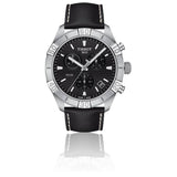  Shop Authentic Tissot PR 100 Sport Quartz Chronograph Black Dial Black Leather Strap Watch For Men - T101.617.16.051.00 - Luxxuri