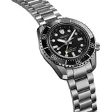  Shop Authentic Seiko Prosprex Dark Depths GMT Automatic Black Dial Silver Steel Strap Watch For Men - SPB383J1 - Luxxuri