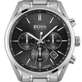  Shop Authentic Hugo Boss Champion Black Dial Silver Steel Strap Watch for Men - 1513871 - Luxxuri