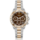  Shop Authentic Hugo Boss Novia Brown Dial Two Tone Steel Strap Watch for Women - 1502617 - Luxxuri