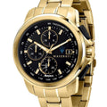  Shop Authentic Maserati Successo Black Dial Gold Stainless Steel Watch For Men - R8873645002 - Luxxuri