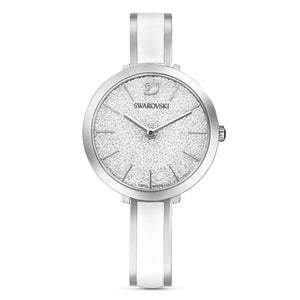  Shop Authentic Swarovski Crystalline Delight Silver Dial Two Tone Steel Strap Watch for Women - 5580537 - Luxxuri