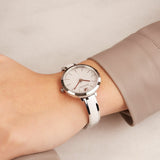  Shop Authentic Swarovski Crystalline Delight Silver Dial Two Tone Steel Strap Watch for Women - 5580537 - Luxxuri