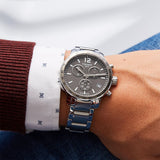  Shop Authentic Tissot Quickster Chronograph Black Dial Silver Steel Strap Watch For Men - T095.417.11.067.00 - Luxxuri