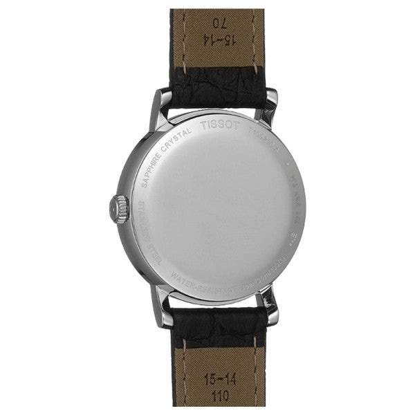  Shop Authentic Tissot Everytime Small White Dial Black Leather Strap Watch For Women - T109.210.16.032.00 - Luxxuri