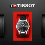  Shop Authentic Tissot T Classic Tradition Black Dial Black Leather Strap Watch For Men - T063.610.16.052.00 - Luxxuri