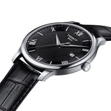  Shop Authentic Tissot T Classic Tradition Quartz Black Dial Black Leather Strap Watch For Men - T063.610.16.058.00 - Luxxuri