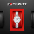  Shop Authentic Tissot T Lady Flamingo Mother of Pearl White Dial Silver Steel Strap Watch For Women - T094.210.11.111.00 - Luxxuri
