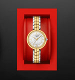  Shop Authentic Tissot Flamingo Mother of Pearl White Dial Two Tone Steel Strap Watch For Women - T094.210.22.111.01 - Luxxuri