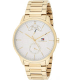  Shop Authentic Tommy Hilfiger Hunter White Dial Gold Steel Strap Watch for Men - 1791609 - Luxxuri