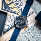  Shop Authentic Tommy Hilfiger Luca Chronograph Blue Dial Blue Silicone Strap Watch For Men - 1710489 - Luxxuri