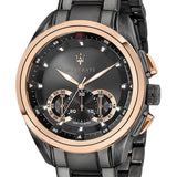  Shop Authentic Maserati Traguardo 45mm Gun Metal Stainless Steel Black Watch For Men - R8873612016 - Luxxuri