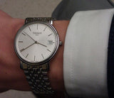  Shop Authentic Tissot T Classic Desire Silver Dial Silver Mesh Bracelet Watch for Men - T52.1.481.31 - Luxxuri