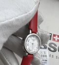  Shop Authentic Tissot Lovely Round Mother of Pearl Dial Red Leather Strap Watch for Women - T140.009.16.111.00 - Luxxuri