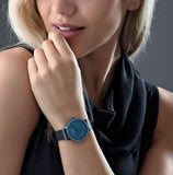  Shop Authentic Hugo Boss Infinity Blue Dial Blue Mesh Bracelet Watch for Women - 1502518 - Luxxuri