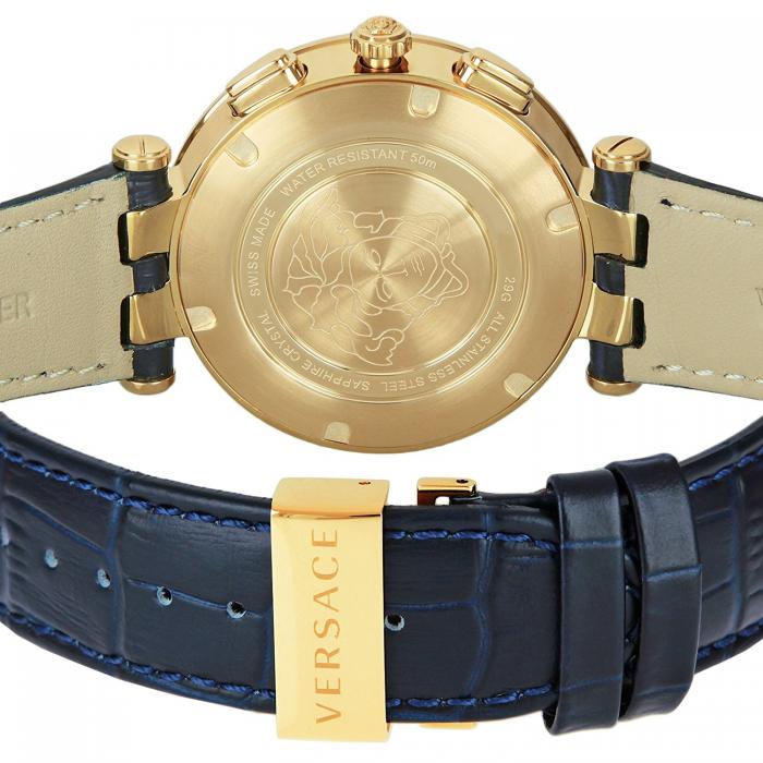  Shop Authentic Versace Race GMT Blue Dial Blue Leather Strap Watch For Men - 29G70D282 - Luxxuri