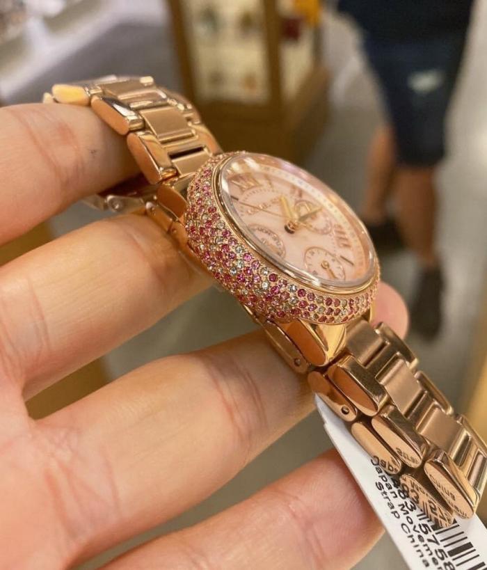  Shop Authentic Michael Kors Mini Camille Multifunction Rose Gold Dial Rose Gold Steel Strap Watch For Women - MK7273 - Luxxuri