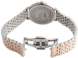  Shop Authentic Emporio Armani Gianni T Bar Mother of Pearl Dial Two Tone Steel Strap Watch For Women - AR2508 - Luxxuri