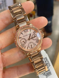  Shop Authentic Michael Kors Mini Camille Multifunction Rose Gold Dial Rose Gold Steel Strap Watch For Women - MK7273 - Luxxuri