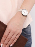  Shop Authentic Fossil Jacqueline White Dial Pink Leather Strap Watch for Women - ES4303 - Luxxuri
