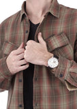  Shop Authentic Fossil Townsman Automatic White Dial Black Leather Strap Watch for Men - ME3104 - Luxxuri