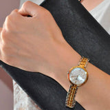  Shop Authentic Tissot Flamingo Mother of Pearl White Dial Two Tone Steel Strap Watch For Women - T094.210.22.111.01 - Luxxuri