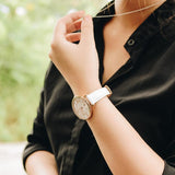  Shop Authentic Fossil Jacqueline Quartz Mother of Pearl White Dial White Leather Strap Watch for Women - ES4579 - Luxxuri
