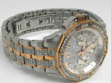  Shop Authentic Bulova Octova Crystal Silver Dial Two Tone Steel Strap Watch for Men - 98C133 - Luxxuri