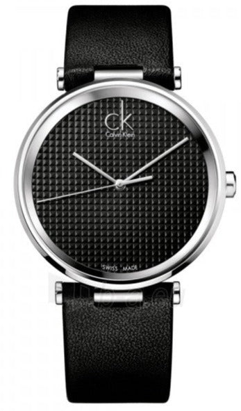  Shop Authentic Calvin Klein Sight Black Dial Black Leather Strap Watch for Men - K1S21102 - Luxxuri