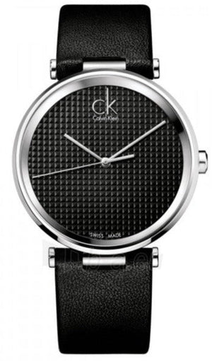  Shop Authentic Calvin Klein Sight Black Dial Black Leather Strap Watch for Men - K1S21102 - Luxxuri