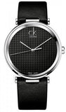  Shop Authentic Calvin Klein Sight Black Dial Black Leather Strap Watch for Men - K1S21102 - Luxxuri