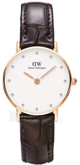  Shop Authentic Daniel Wellington Classy York White Dial Brown Leather Strap Watch For Women - DW00100061 - Luxxuri