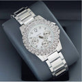  Shop Authentic Guess Dazzler Diamonds Silver Dial Silver Steel Strap Watch for Women - W0335L1 - Luxxuri