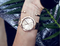  Shop Authentic Michael Kors Garner Quartz Rose Gold Dial Rose Gold Steel Strap Watch For Women - MK6409 - Luxxuri
