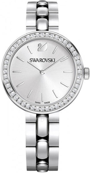  Shop Authentic Swarovski Daytime Crystal Silver Dial Silver Steel Strap Watch for Women - 5095600 - Luxxuri